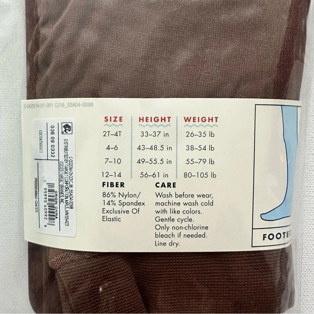 Cat & Jack Dance Footed Tights Size 2T-4T